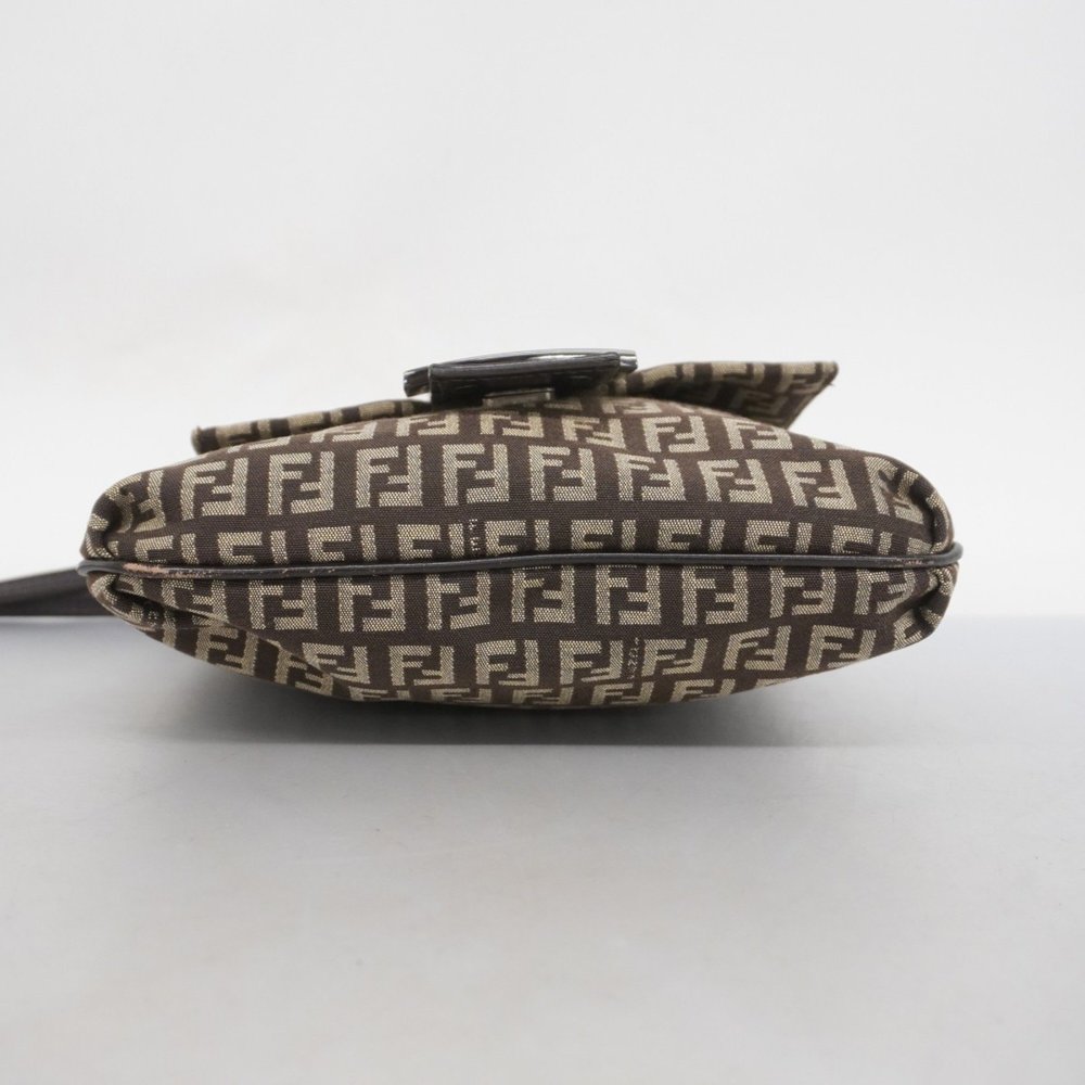 Fendi Zucchino Shoulder Bag in Brown Nylon Canvas for Women - Picture 3 of 16